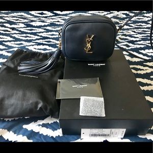 SaintLaurent Monogram Blogger Leather Shoulder Bag